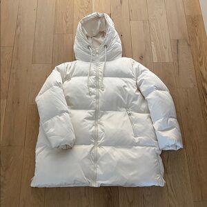 Zara Cream Puffer Jacket